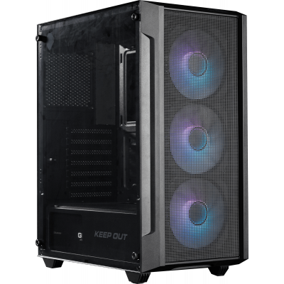 Keep Out Caja M-Atx KO XC-200 RGB USB3 Black Glass