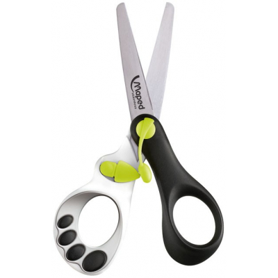 037910 tijera de escritorio y manualidades Corte recto Negro, Verde, Blanco Universal