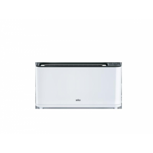 Tostador Braun HT3100WH, 1 ranura larga, 1000W, blanco