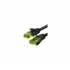 WP WPC-PAT-6AU010BL cable de red Negro, Verde 1 m Cat6a U/UTP (UTP)
