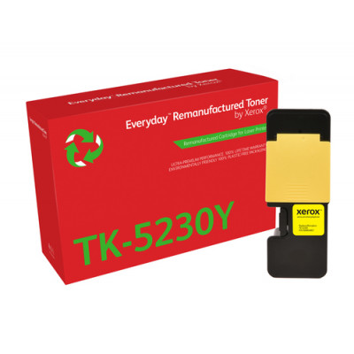 Xerox Everyday Kyocera TK5220/TK5230 Amarillo Cartucho de Toner Remanufacturado - Reemplaza 1T02R9ANL1/1T02R9ANL0/TK5220Y/TK5230Y