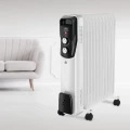 Radiador de aceite Ufesa Antares 2500, 2.500 W, 11 elementos, termostato regulable, blanco - imagen 2