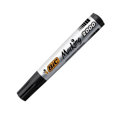 Rotulador Punta Fibra Acrílica Permanente Bic Marking 2000/ 4.9mm/ Negro