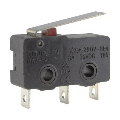 Microinterruptor Palanca 17mm 3A/250Vac ON-ON