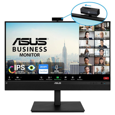 ASUS BE27ACSBK - Monitor LED - 27 - 2560 x 1440 WQHD @ 75 Hz - IPS - 350 cd/m² - 1000:1 - 5 ms - HDMI, 2xDisplayPort, USB-C - altavoces - negro
