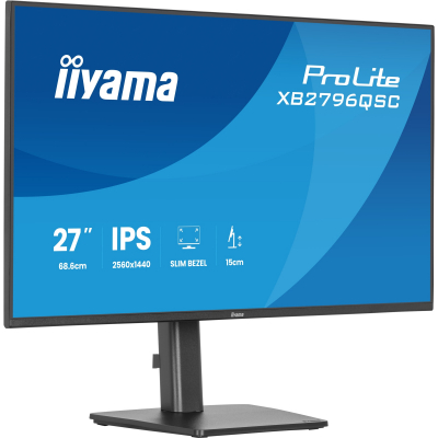 ProLite XB2796QSC-B1 pantalla para PC 68,6 cm (27) 2560 x 1440 Pixeles Quad HD LED Negro