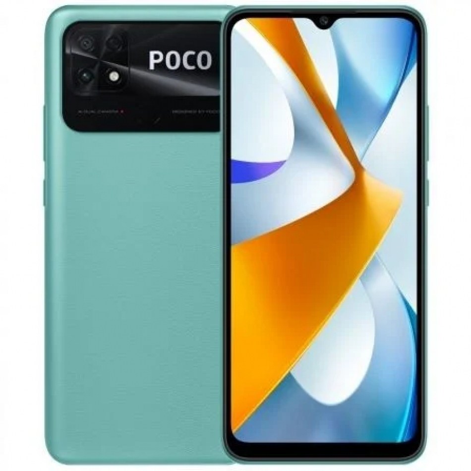 Smartphone Xiaomi POCO C40 4GB/ 64GB/ 6.71/ Verde Coral