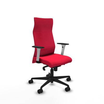 Albacete dirección sincro bali rojo brazos 1D blancos base nailon ruedas 65 nailon