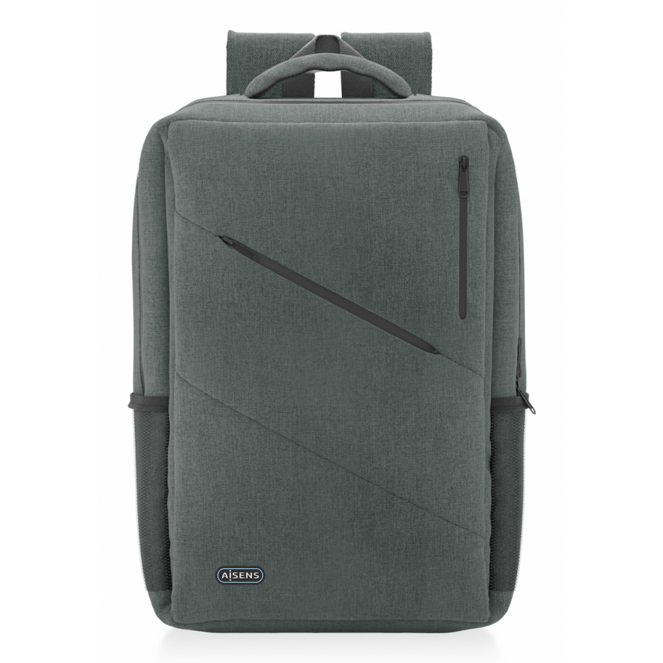 AISENS - MOCHILA URBANA Y DE OFICINA PARA PORTATIL 15,6, GRIS