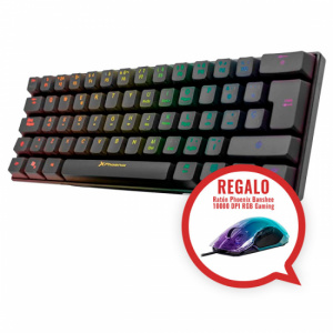 Teclado + Ratón Phoenix MIRAGE BANSHEE RGB negro