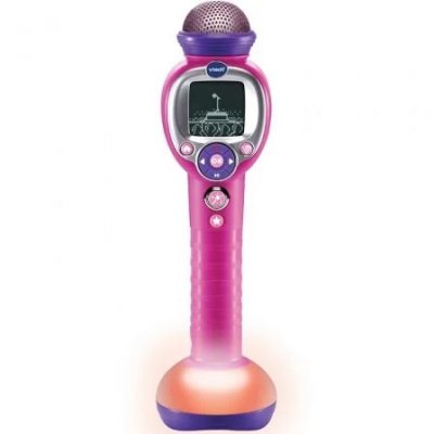 Micrófono inalámbrico VTech Kidi SuperStar Dance Micrófono Mágico - Rosa | Con efectos de luz y sonido | Modo karaoke | Compacto y divertido