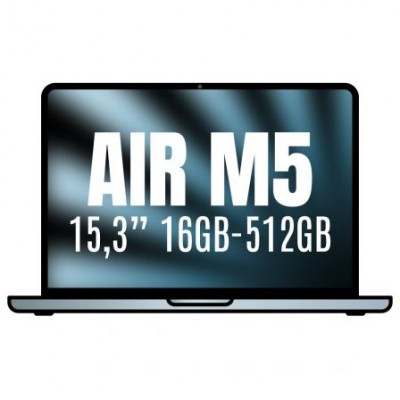 Apple Macbook Air 15,3/ M5 10-Core CPU/ 16GB/ 512GB SSD/ 10-Core GPU/ Azul