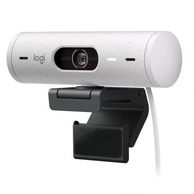 Webcam logitech brio 505 blanco crudo full hd - usb tipo c