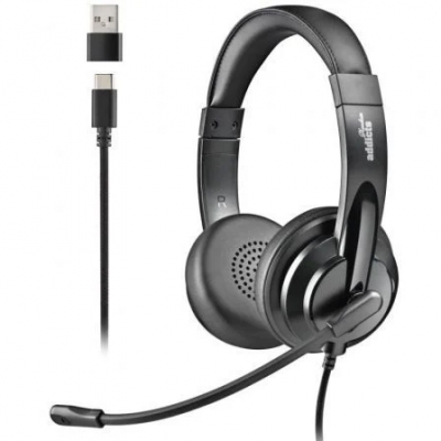 Auriculares NGS VOX605 USB/ con Micrófono/ USB/ Negros