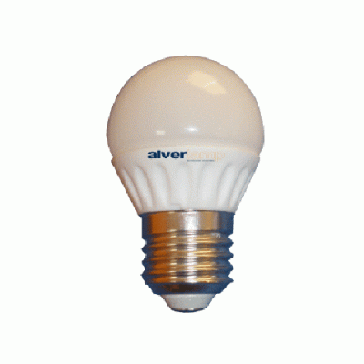 BOMBILA LED ESFÉRICA E27 436LM 4W LUZ FRIA