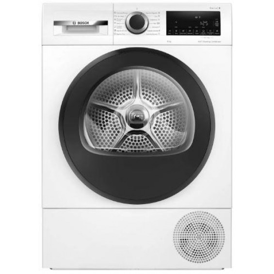Secadora con bomba de calor Bosch WQG235D1ES, 8 kg, clase C, 102 kWh/100 ciclos, 61 dB, AutoDry, condensador autolimpiante, blanco