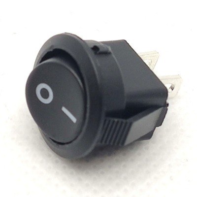 Interruptor Basculante ON-OFF Unipolar 4A/250V Negro