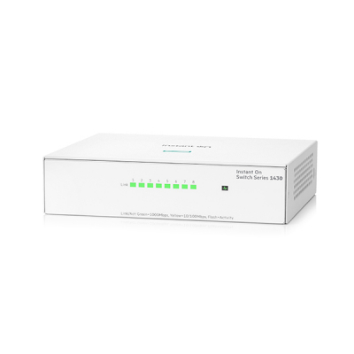 Aruba Networking Aruba Instant On 1430 8G No administrado L2 Gigabit Ethernet (10/100/1000) Blanco