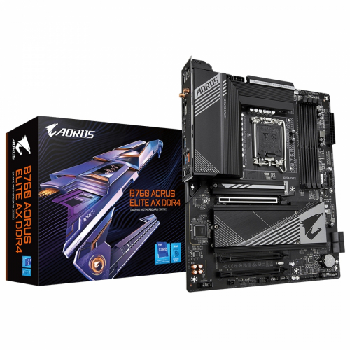 GIGABYTE - B760 AORUS ELITE AX DDR4 placa base Intel B760 Express LGA 1700 ATX