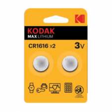 KODAK CR1616 BATERÍA LITHIUM 3V 2 UNDS (30417748)