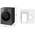 Lavadora Samsung WF90F09C4SU3, 9 kg, 1400 rpm, clase A, grafito - imagen 2