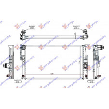 RADIATOR 1.5-2.0-3.0 (118i/ (125i N20 ENGINE) /135i) PETROL AUTOMATIC (600x334x32) (NRF)