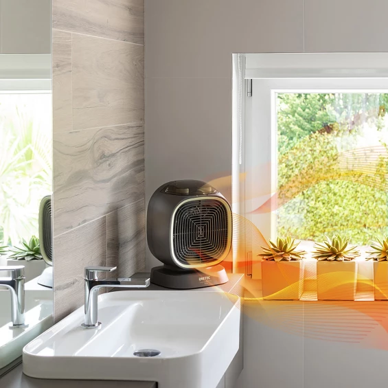 Termoventilador Imetec Silent Power Eco 4030, 2.100 W, gris y verde guacamole - imagen 3