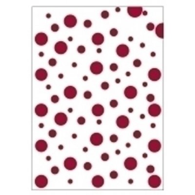 BOLSA DISFRAZ 56x70 IMPRESA TOPOS ROJO - Pack de 25 unidades