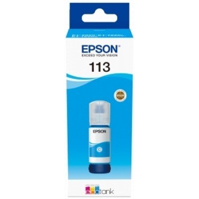 Epson 113 Cyan - Botella de Tinta Pigmentada Original C13T06B240