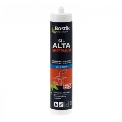 SILICONA ALTA TEMPERATURA 300ÂºC BOSTIK NEGRO
