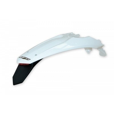 Guardabarros trasero + portamatrículas con LED UFO blanco KTM KT04027#047