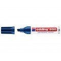 Edding 500 Rotulador Permanente - Punta Biselada - Trazo entre 2 y 7 mm. - Recargable - Secado Instantaneo - Color Azul