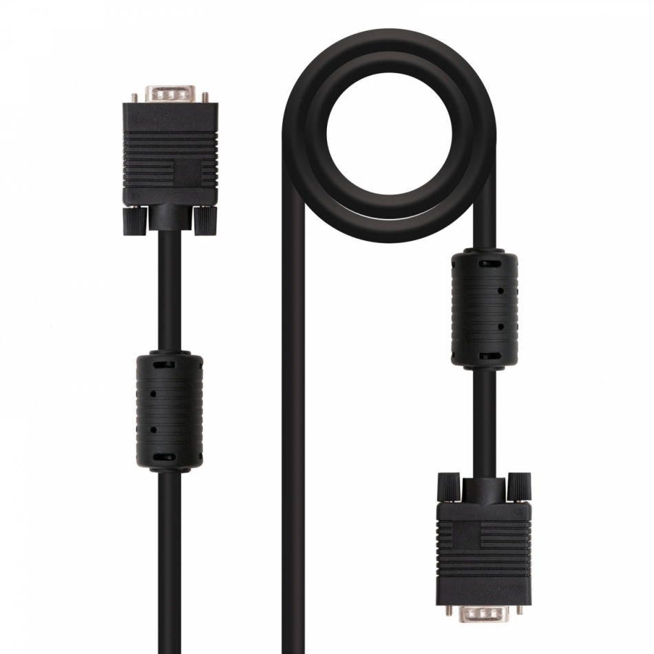 Nanocable CABLE SVGA CON FERRITA, HDB15/M-HDB15/M, 3.0 M