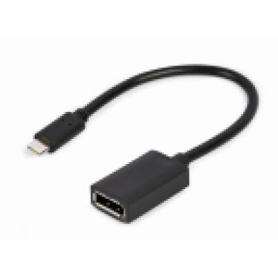 CABLE ADAPTADOR USB TIPO-C A DISPLAYPORT 4K 15 CM NEGRO