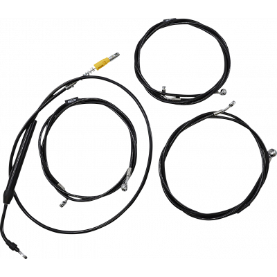 Kit líneas de freno/cables de manillar estándar en vinilo negro LA CHOPPERS LA-8058KT-16B