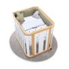 Minicuna-cuna (4en1) madera/blanca + textil cuna/minicuna Natura · Crea Plus Tre Life