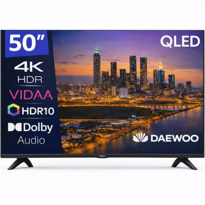 Tv daewoo 50 pulgadas qled 4k uhd - 50vb56qv - smart tv