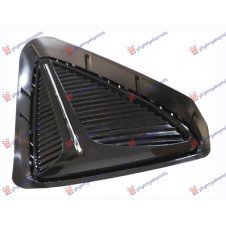 REJILLA PARACHOQUE DELANTERO(CON AGUJERO DE MOLDURA CROMADA