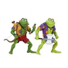 Pack 2 figuras neca ranas genghis & rasputin scale action figure tmnt cartoon re - run