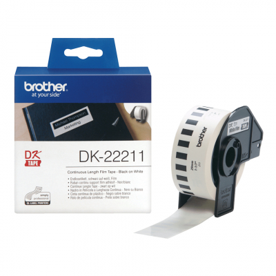 DK-22211 cinta para impresora de etiquetas Negro sobre blanco