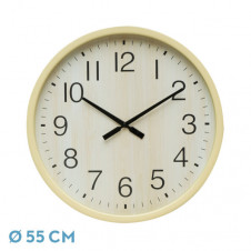 Reloj De Pared Manilva Haya 55x55x4 Cm Movimiento Continuo