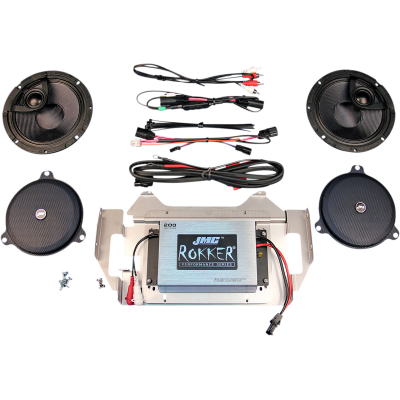 JMC ROKKER® 200W 2-Channel Amplifier and Speaker Kit J + M RPKT-200HC14