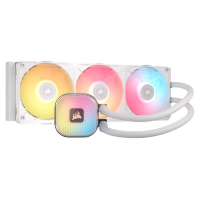 Kit refrigeracion liquida corsair icue link titan ii 360 rx rgb 3x 120mm blanco
