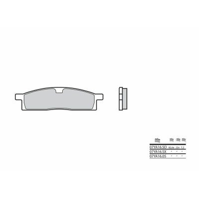 Pastillas de freno sinterizadas Brembo 07YA16SD 07YA16SD