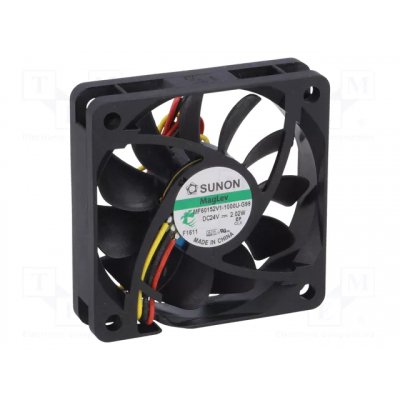 VENTILADOR 24Vdc 60x60x15mm 1,8W 3 Cables VAPO Sunon