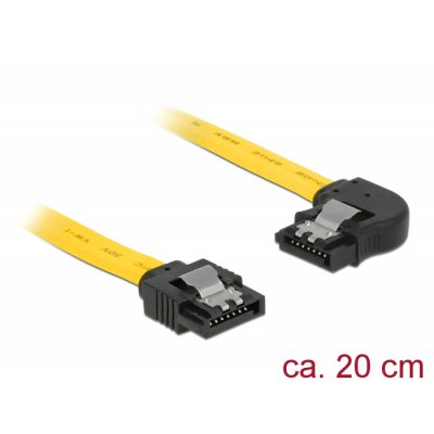 83958 cable de SATA 0,2 m SATA 7-pin Negro, Amarillo