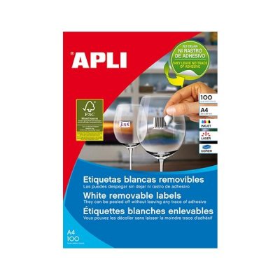APLI C.1200 etiquetas removibles 97x42,4mm