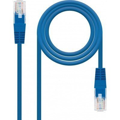 CABLE RED LATIGUILLO CAT.6 UTP AWG24 AZUL 30 CM