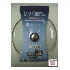 TAPA CRIS.ERSA 19007 C/VAL.ARO INOX 28CM 19007