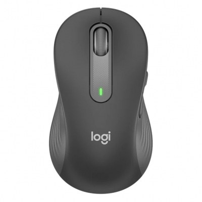 Mouse raton logitech m650 para zurdos optico wireless inalambrico negro